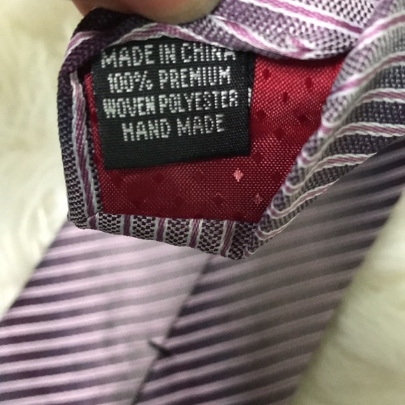 ✅ UOMO VENETTO Purple Men’s Neck Tie - Picture 6 of 6